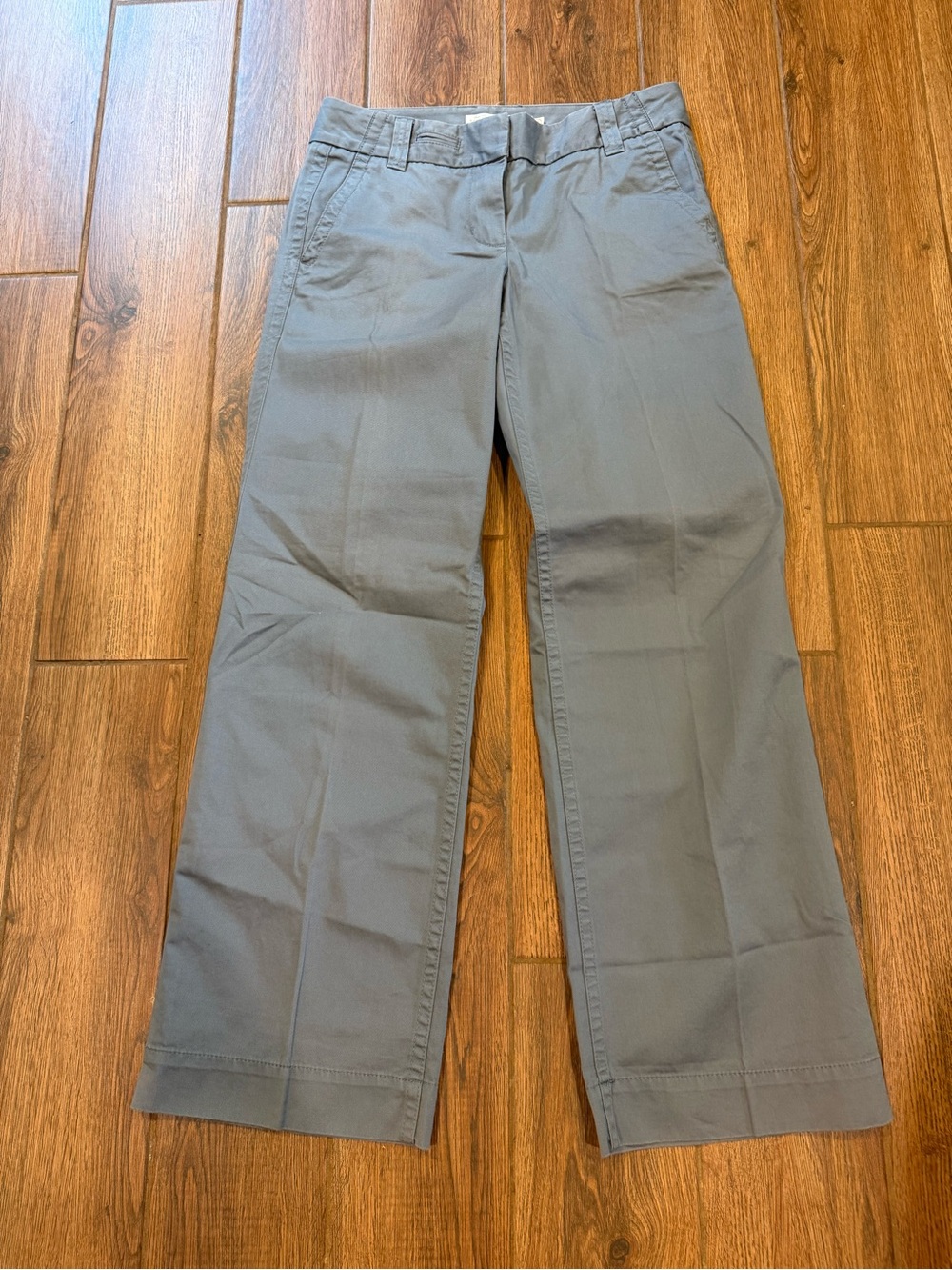 J. Crew NWT Women’s Gray Chino Twill Pants 28W Pockets Size 6R